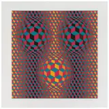 Victor Vasarely, Virgo, 1982, Serigrafía 59 / 75