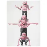 Yue Minjun, Sin título (Smile-ism No. 2): One Smile Elevates Us All, 2006, Litografía offset 24 / 45