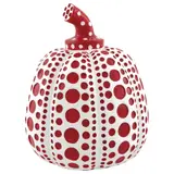 Yayoi Kusama, Pumpkin Red - White, Escultura en resina laqueada sin número de tiraje