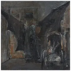 Estrella Carmona, Rimbaud y la teología, 1991, Óleo sobre tela