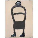 Ignacio Iturria, Silla incómoda, Óleo sobre papel