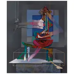 Oswaldo Sagástegui, Anatomía de una imagen, 1996, Acrílico y óleo sobre tela