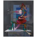 Oswaldo Sagástegui, Anatomía de una imagen, 1996, Acrílico y óleo sobre tela