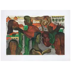 Rodolfo Morales, Mi corazón se asoma a la vida, 1999, Litografía 81 / 100
