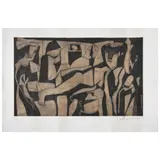 Jose Luis Cuevas, Untitled, Grabado al aguatinta y a la poupeé sin número de tiraje