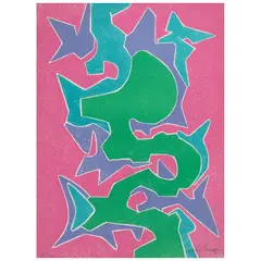 Pedro Coronel, Sin título, 1977, Litografía e. a. XII / XX