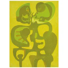 Pedro Coronel, Amante solar, 1977, Litografía H. C