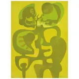 Pedro Coronel, Amante solar, 1977, Litografía H. C