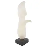 Leonardo Nierman, Untitled, Escultura tallada en piedra ónix en base de mármol