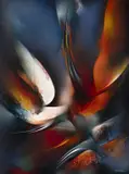 Leonardo Nierman, Génesis, Acrílico sobre masonite