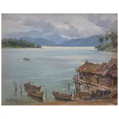 Edgardo Coghlan, Rincón tropical, 1972, Óleo sobre tela