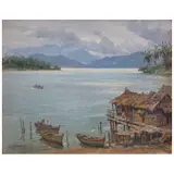 Edgardo Coghlan, Rincón tropical, 1972, Óleo sobre tela