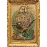 MÉXICO, SIGLO XX by Tabacalera Mexicana. Glorias Nacionales, Litografía en color, adherida a masonite, sold Jun 2025