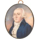 INGLATERRA, SIGLO XIX by Retrato de Caballero, Óleo sobre lámina de marfil en relicario de oro, sold Jun 2025
