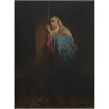 A la Manera de Paul Delaroche, LA VIRGEN AL PIE DE LA CRUZ, Óleo sobre tela