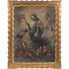 José Cayetano Padilla, SAN JUAN NEPOMUCENO, Óleo sobre tela