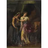 Judith Con la Cabeza de Holofernes, ITALIA, SIGLO XVIII, Óleo sobre tabla
