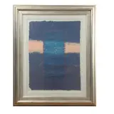 Autor No Identificado, Blue Portal, Técnica mixta sobre papel