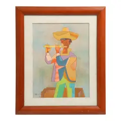 Romeo Tabuena, (Iloílo, Filipinas, 1921 - San Miguel de Allende, Guanajuato, 2015) Músicos, Serigrafías, firmadas. 48/150 Enmarcadas. Piezas: 2. 41 x 31 cm C/U