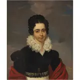 Édouard Pingret, RETRATO DE DAMA, Óleo sobre tela