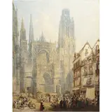 Henry Gritten, CATEDRAL DE RUAN, Óleo sobre tela