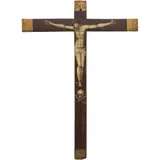 Crucifijo, EUROPEO, SIGLO XIX, Óleo sobre madera