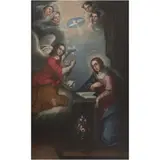 Fray Miguel de Herrera, LA ANUNCIACIÓN, Óleo sobre tela