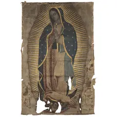 Virgen de Guadalupe, MÉXICO, FINALES DEL SIGLO XIX, Óleo sobre tela