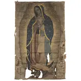 Virgen de Guadalupe, MÉXICO, FINALES DEL SIGLO XIX, Óleo sobre tela