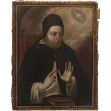 Santo Tomás de Aquino, MÉXICO, SIGLO XVIII, Óleo sobre tela
