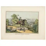Nathaniel Currier - Pedro Gualdi, MEXICAN GUERRILLEROS IN, 1848, Litografía coloreada, basada en un dibujo original de Pedro Gualdi