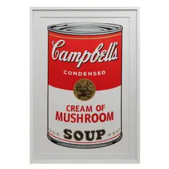 Andy Warhol, II.53: Campbell´s Soup I, Campbell's Cream of Mushroom Soup, Serigrafía sin número de tiraje