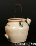 N. White & Co., N. WHITE & CO. / BINGHAMTON, NY Stoneware Batterpail, circa 1866-1868, Stoneware