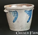S. Bell & Son, 1 Gal. S. BELL & SON / STRASBURG, VA Stoneware Pail-Shaped Crock with Swag Decoration, circa 1890, Stoneware