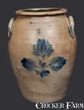 J.W. Cowden, Rare 2 Gal. J. W. COWDEN / HARRISBURG, PA Stoneware Crock, circa 1861, Stoneware