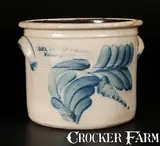 Nichols & Co., SIPE, NICHOLS & CO. / Williamsport, PA Stoneware Cake Crock with Floral Decoration
