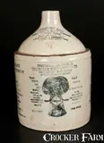 Byram Malt Vinegar Co., Stoneware Advertising Jug with BYRAM MALT VINEGAR CO. / PHILADELPHIA, PA, late 19th or early 20th century, Stoneware