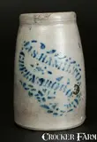 Jas. Hamilton, JAS. HAMILTON / GREENSBORO, PA Stoneware Canning Jar, circa 1875, Stoneware
