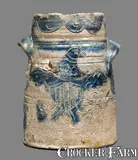 New York, Extremely Rare and Important Manhattan Stoneware Jar with Incised Eagle, Inscribed "New York / Oct. 25 / 1802", 1802, Stoneware
