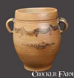 Commeraw's Stoneware, Very Rare One-Gallon Vertical-Handled COMMERAWS / STONEWARE Jar