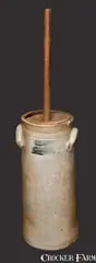 Goodwin & Webster, GOODWIN & WEBSTER / HARTFORD Small Stoneware Churn, early 19th century, Stoneware