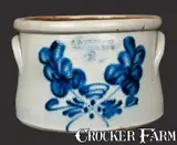 F.B. NORTON & CO / WORCESTER. MASS Stoneware Cake Crock by F. B. Norton & Co, circa 1870, Stoneware, sold Jul 2013