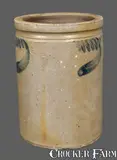 W.B. Kenner, Rare W. B. KENNER / STRASBURG, VA 1 Gal. Decorated Stoneware Crock, circa 1880, Stoneware
