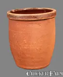 John Bell, Redware Cream Jar Signed JOHN BELL / WAYNESBORO with JHB Scratched into Clay, third quarter 19th century, Redware