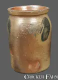 Solomon Bell, SOLOMON BELL / STRASBURG / VA 1/2 Gal. Decorated Stoneware Crock, circa 1870, Stoneware