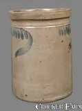 L. D. Funkhouser, L. D. FUNKHOUSER / STRASBURG, VA Decorated Stoneware Crock, circa 1880, Stoneware