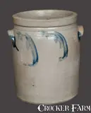 P. Herrmann, 1 Gal. Stoneware Crock Signed P. HERRMANN / BALTIMORE, circa 1875, Stoneware