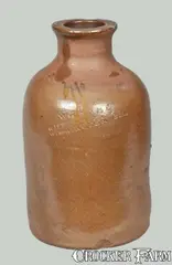 Wm. Hare, WM. HARE / WILMINGTON, DEL Stoneware Canning Jar, circa 1870, Stoneware