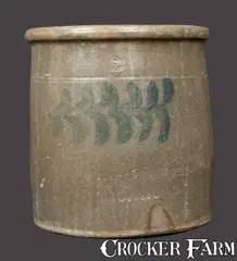 & Burns, Rare McCAREL & BURNS / RICHMOND, OH Stoneware Crock, circa 1875, Stoneware