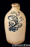 T.H. Willson & Co., Rare T. H. WILLSON & CO. / HARRISBURG, PA 3 Gal. Stoneware Jug, circa 1855, Stoneware